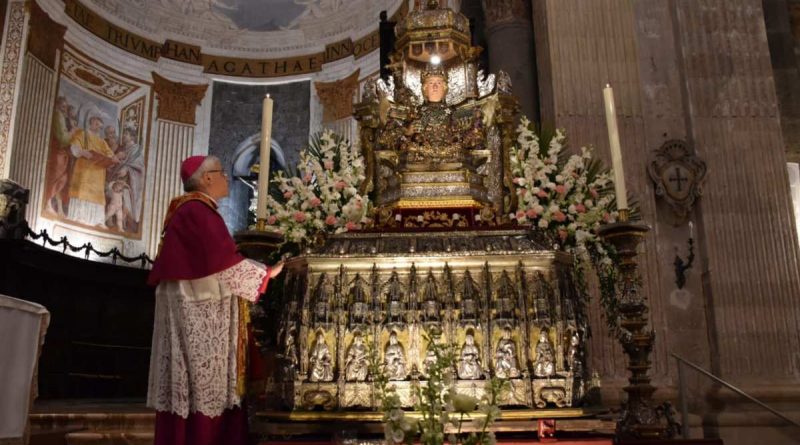 Ostensione del busto reliquario di Sant’Agata: ecco le parole dall’Arcivescovo  durante l’omelia